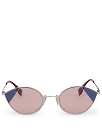 Cut-Eye Cat Eye Sunglasses