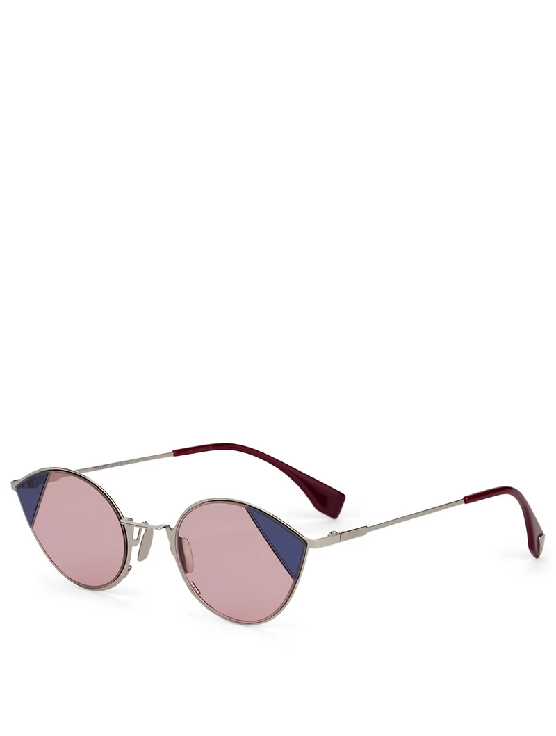 Cut-Eye Cat Eye Sunglasses