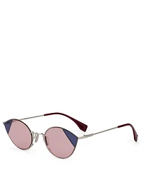Cut-Eye Cat Eye Sunglasses