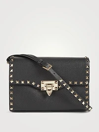 Medium Rockstud Leather Crossbody Bag