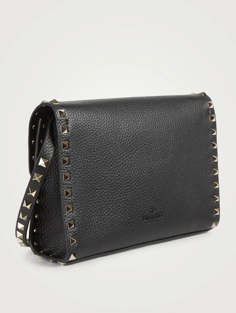 Medium Rockstud Leather Crossbody Bag