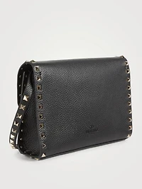 Medium Rockstud Leather Crossbody Bag