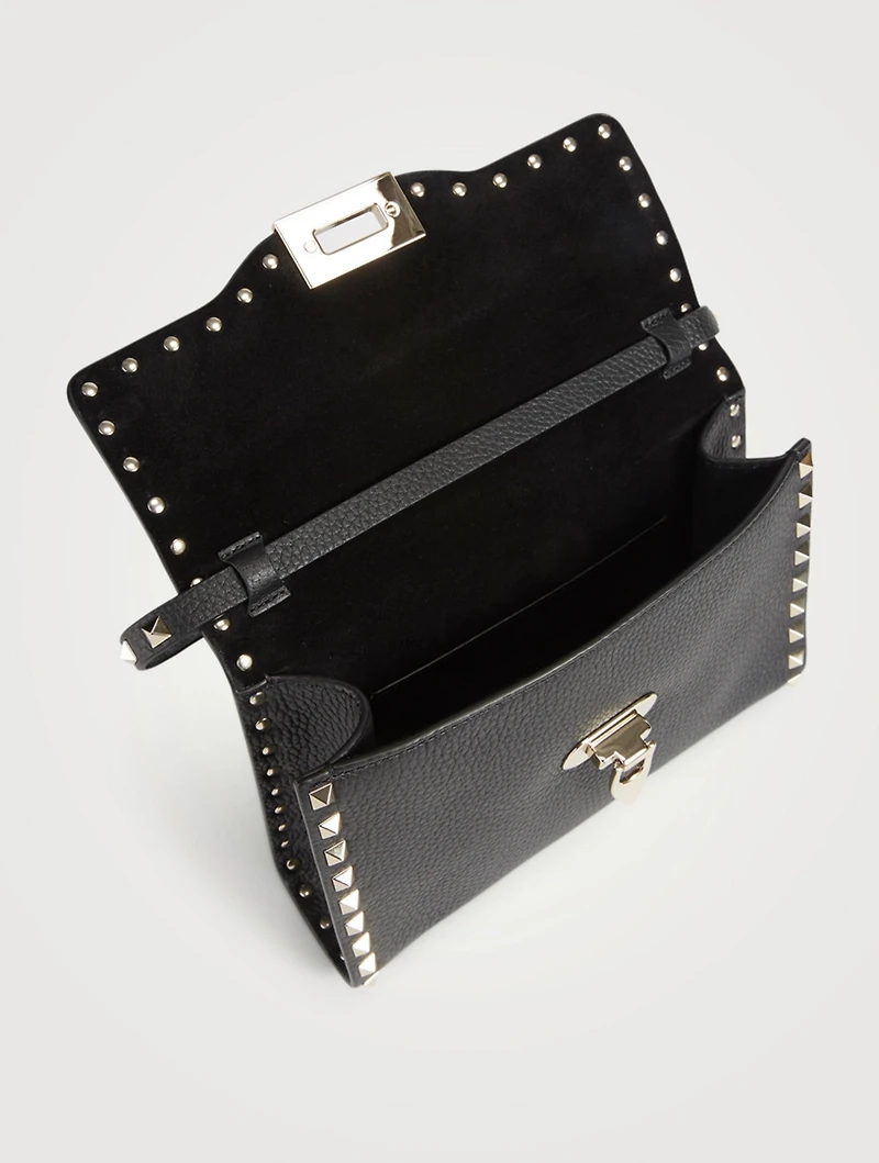 Medium Rockstud Leather Crossbody Bag