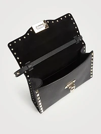 Medium Rockstud Leather Crossbody Bag