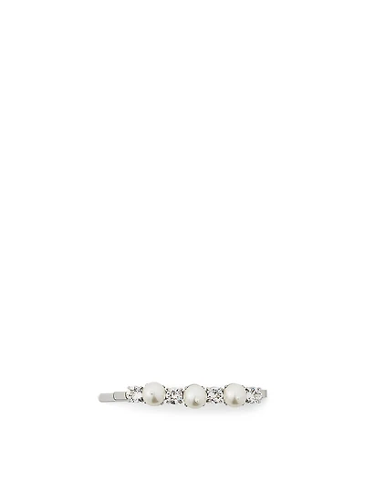 Faux Pearl And Crystal Hair Clip