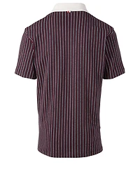 Swimmer Polo Shirt Pinstripe