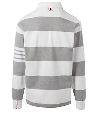Four Bar Rugby Polo Shirt Stripe