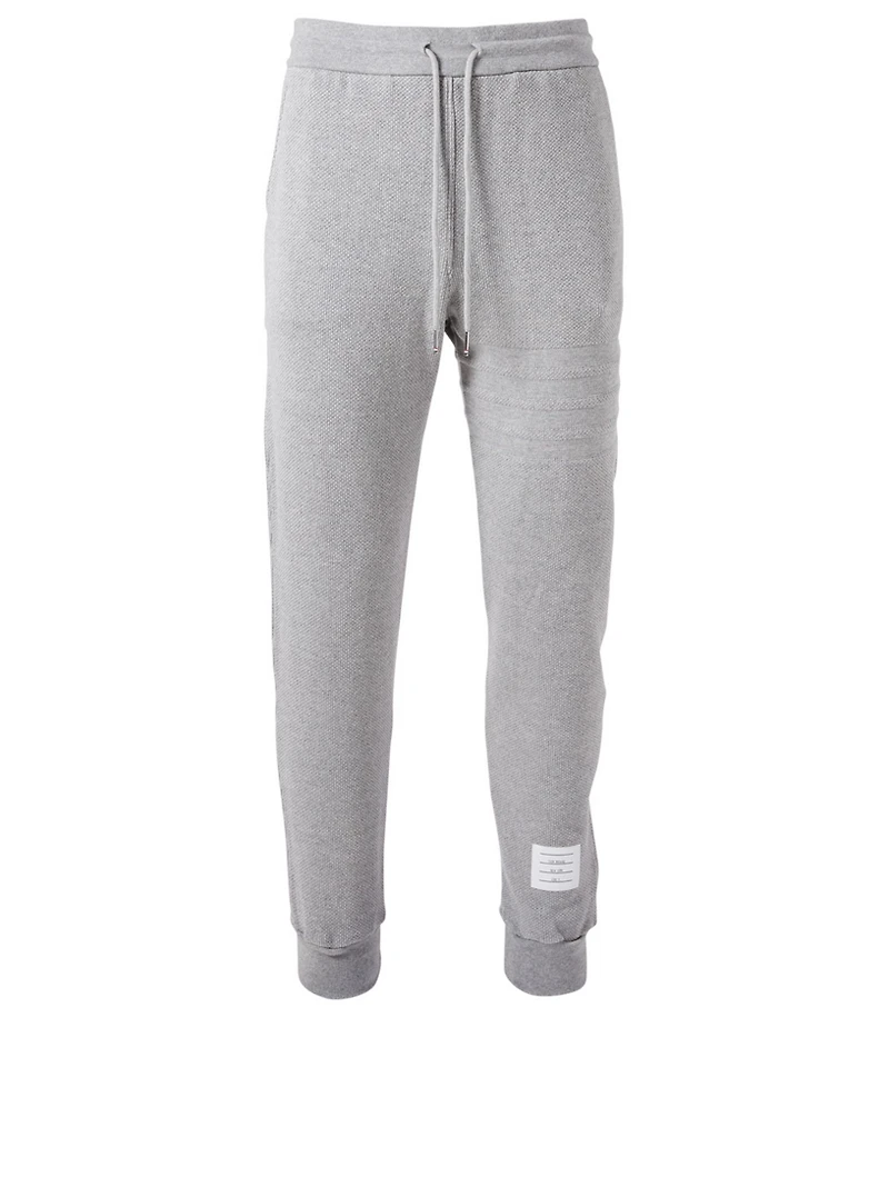 Four Bar Honeycomb Piqué Sweatpants
