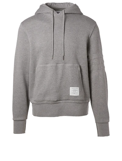 Four Bar Honeycomb Piqué Hoodie