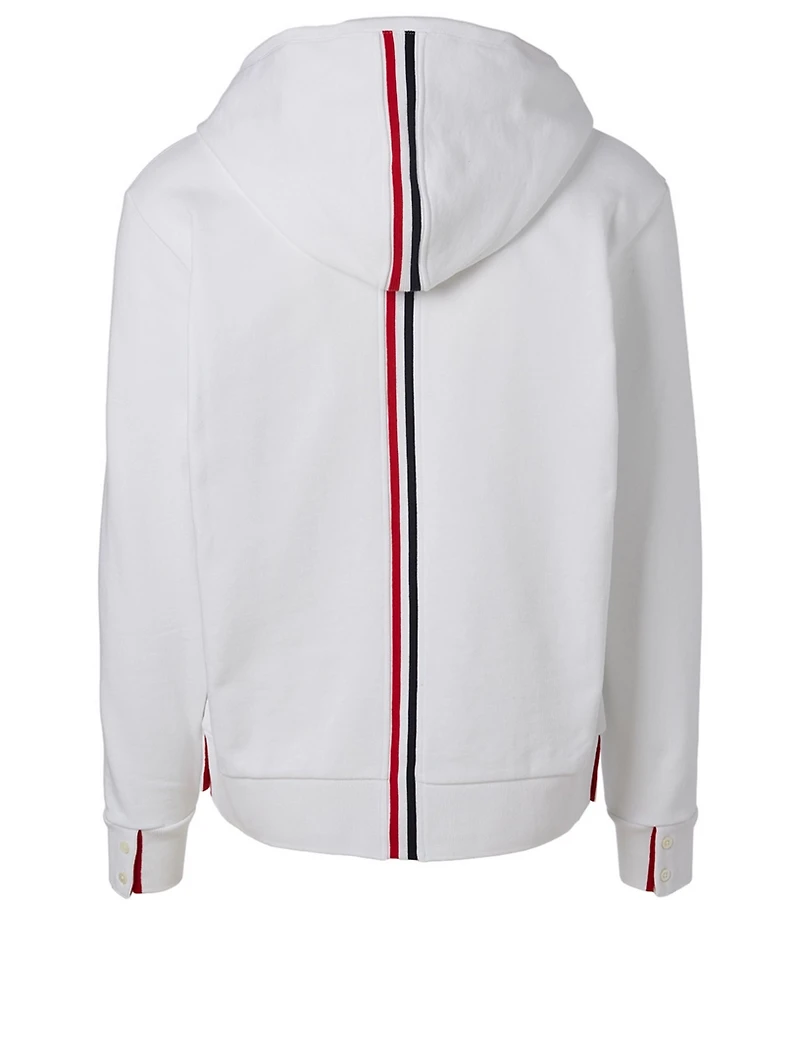 Zip-Up Hoodie With Back Stripe