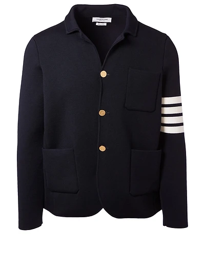 Four Bar Wool-Blend Sport Jacket