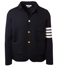 Four Bar Wool-Blend Sport Jacket