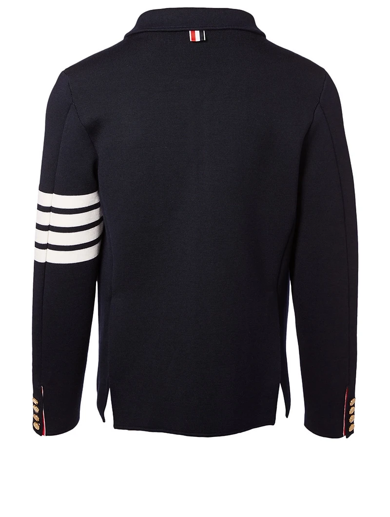 Four Bar Wool-Blend Sport Jacket