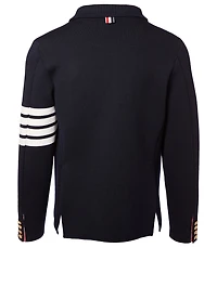 Four Bar Wool-Blend Sport Jacket