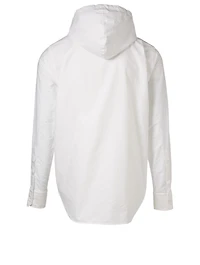 Hooded Zip-Front Shirt