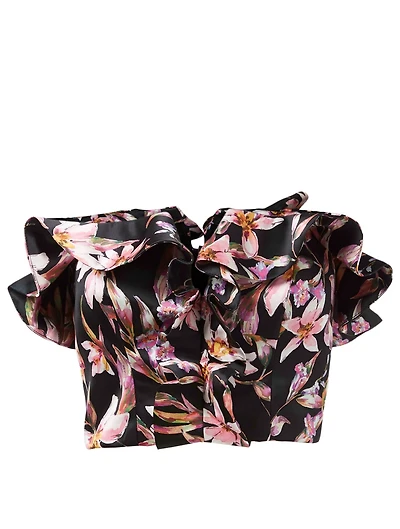 Bevin Bustier Top Floral Print