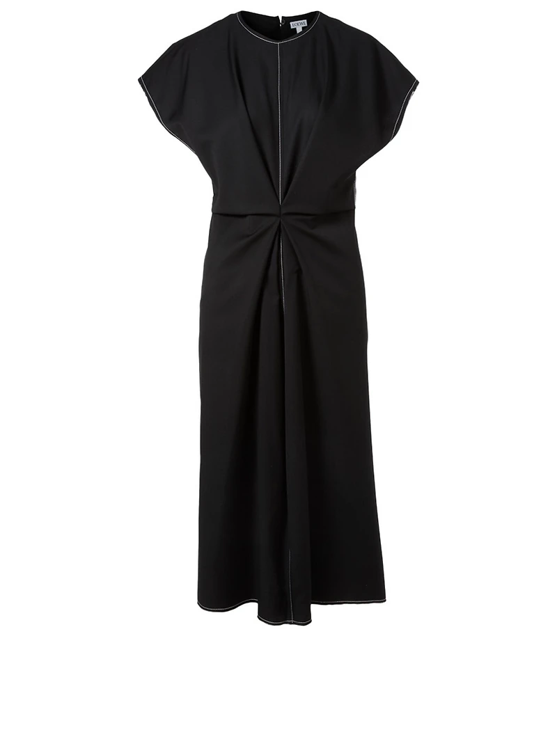 Wool Draped Dress