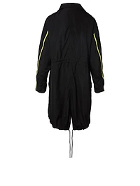 Two-Tone Windbreaker Coat