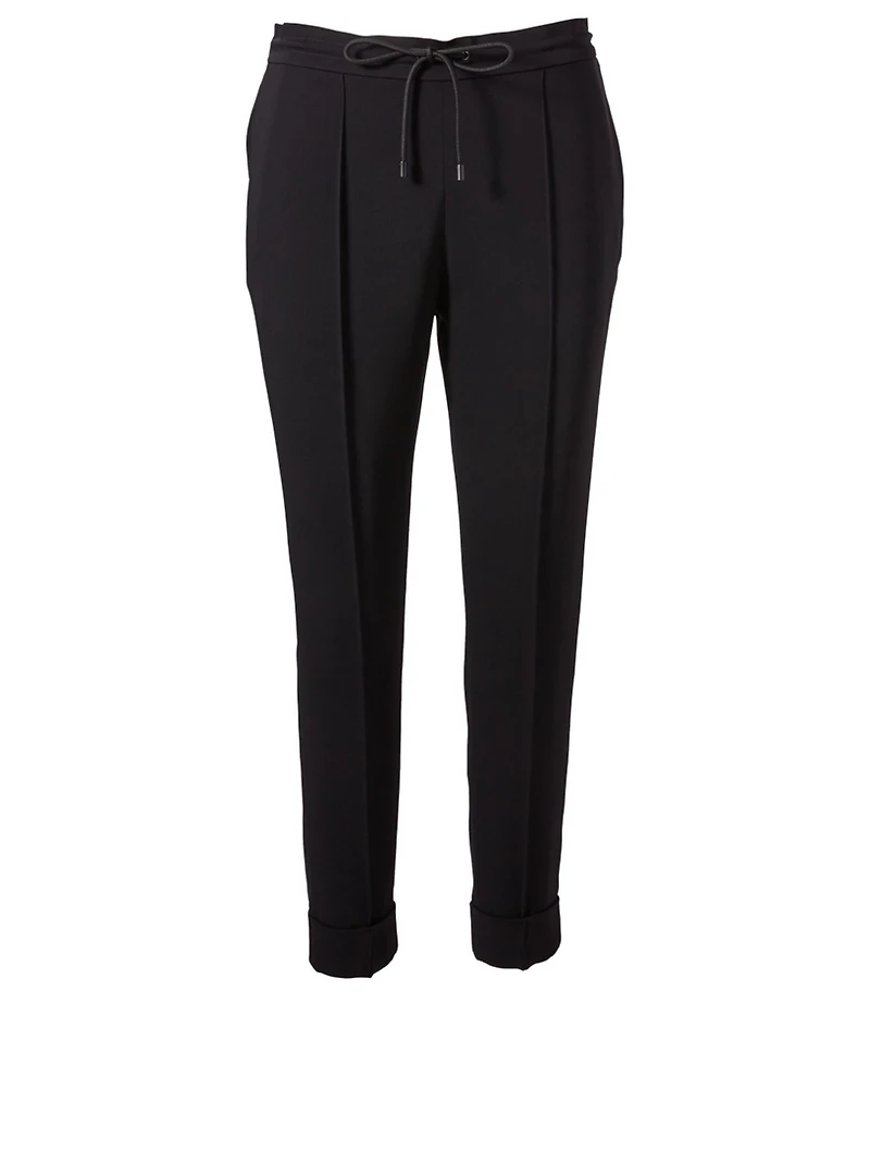 Pintucked Drawstring Pants