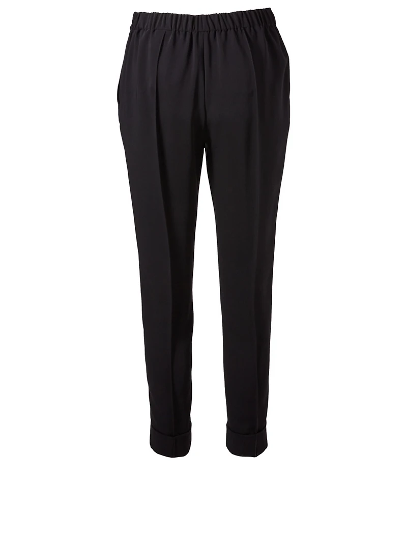 Pintucked Drawstring Pants