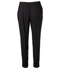 Pintucked Drawstring Pants