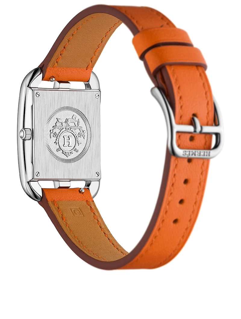 Small Cape Cod Steel Leather Strap Watch