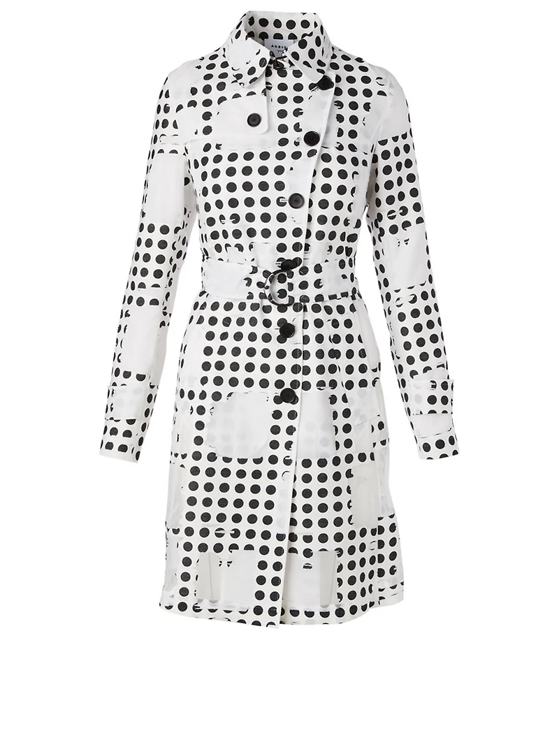 Trench Coat Window Dot Print
