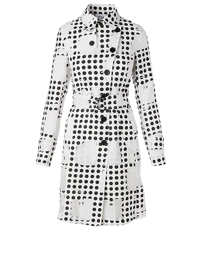 Trench Coat Window Dot Print