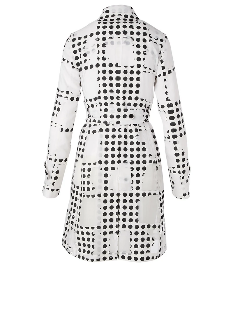 Trench Coat Window Dot Print