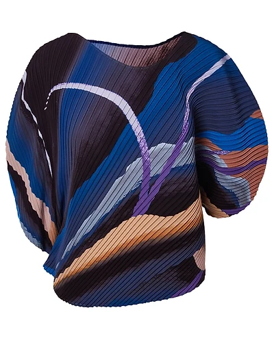 Bloom Pleats Printed Blouse