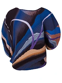 Bloom Pleats Printed Blouse