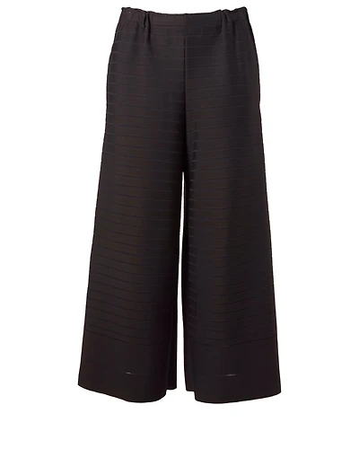 Woody Ripple Wide-Leg Pants