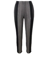 Log Bounce Pleated Pants Stripe