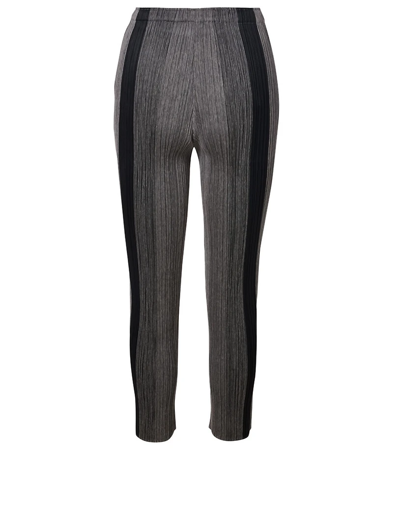 Log Bounce Pleated Pants Stripe