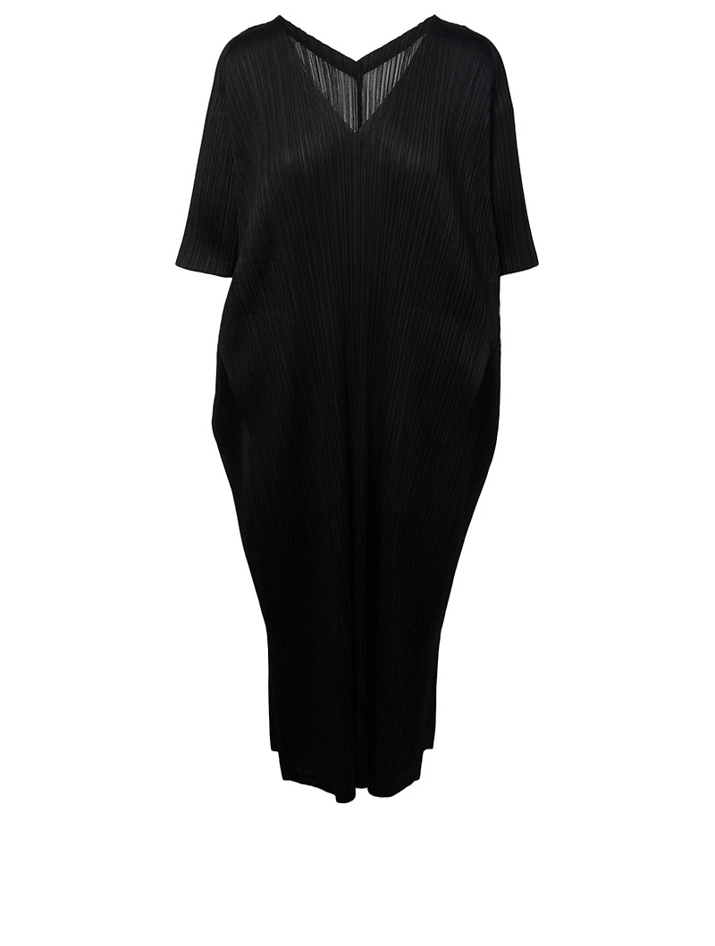 Monthly Colours February Pleated Caftan Dress