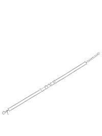 14K White Gold Love Bracelet With Diamonds