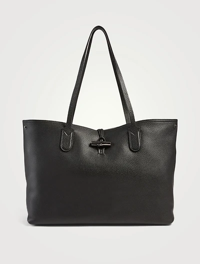 Large Roseau Essential Leather Shoulder Bag