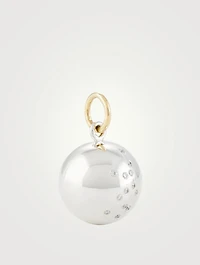 Mars Virgo Yellow Gold And Silver Pendant