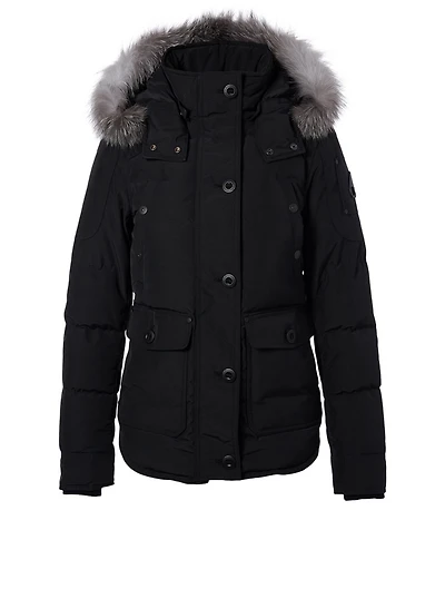 Debaies 3Q Down Coat With Fur Trim