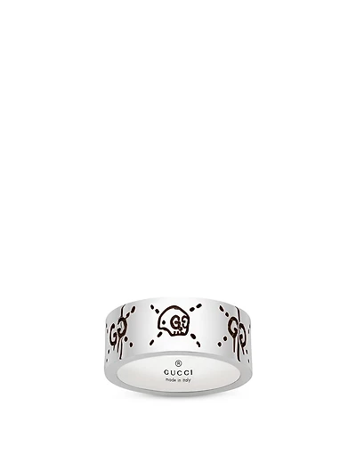 GucciGhost Silver Ring