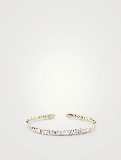 Fireworks 18K Gold Bangle Bracelet With Diamonds