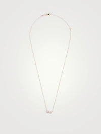 18K Rose Gold Fireworks Pendant Necklace With Diamonds