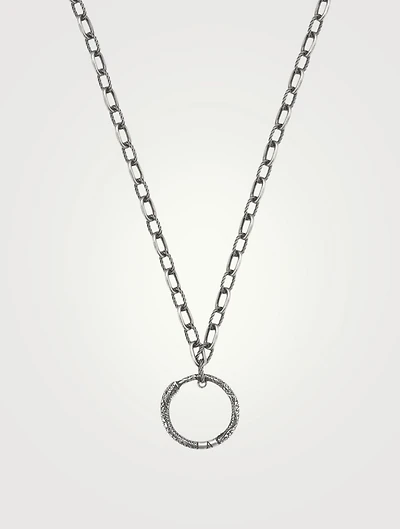 Ouroboros Sterling Silver Pendant Necklace
