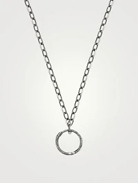 Ouroboros Sterling Silver Pendant Necklace