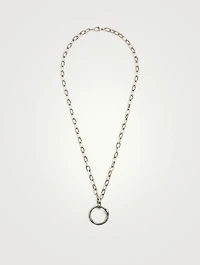 Ouroboros Sterling Silver Pendant Necklace