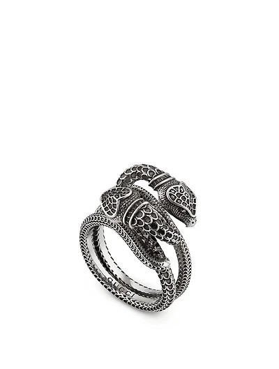 Ouroboros Sterling Silver Snake Ring