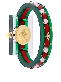 G-Timeless Plexi Bangle Watch With Web