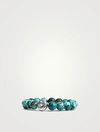 Bohème Sterling Silver Light Chrysocolla Bracelet With Topaz
