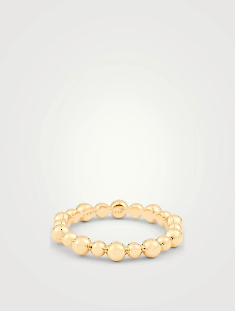 Dew Drop 14K Gold Band