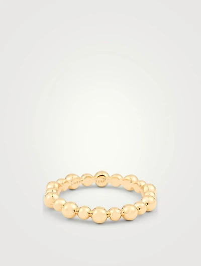 Dew Drop 14K Gold Band